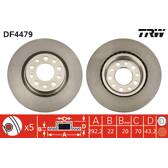 Juego de 2 discos de freno TRW - DF4479