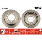 Juego de 2 discos de freno TRW - DF4484