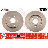 Juego de 2 discos de freno TRW - DF4811