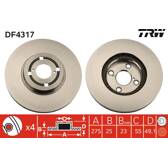 Jogo dois discos de freio TRW - DF4317