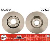 Disco de freio (por unidade) TRW - DF4849S