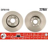 Jogo dois discos de freio TRW - DF6110