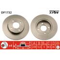 Set freni a disco TRW - DF1732
