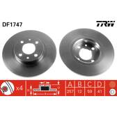 Set freni a disco TRW - DF1747