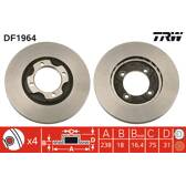 Set freni a disco TRW - DF1964