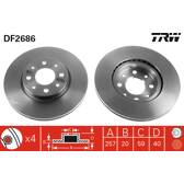 Set freni a disco TRW - DF2686