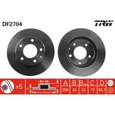 Set freni a disco TRW - DF2704