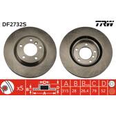 Disco freno (all' unità) TRW - DF2732S