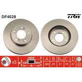 Set freni a disco TRW - DF4028