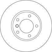 Set freni a disco TRW - DF4055