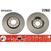 Disco freno (per unità) TRW - DF4265S