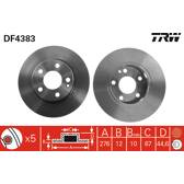 Set freni a disco TRW - DF4383