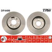 Set freni a disco TRW - DF4486