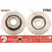 Set freni a disco TRW - DF6471