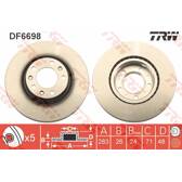 Set freni a disco TRW - DF6698