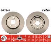 Set freni a disco TRW - DF7340