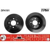 Set freni a disco TRW - DF4191