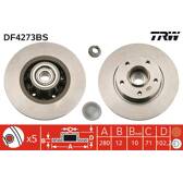 Disco freno (per unità) TRW - DF4273BS