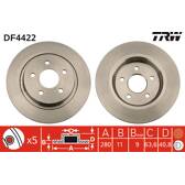 Set freni a disco TRW - DF4422