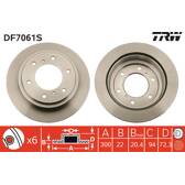 Disco freno (per unità) TRW - DF7061S