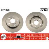 Jeu de 2 disques de frein TRW - DF1028