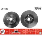Jeu de 2 disques de frein TRW - DF1529