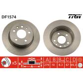 Jeu de 2 disques de frein TRW - DF1574