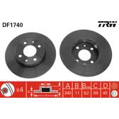 Jeu de 2 disques de frein TRW - DF1740