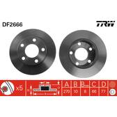 Jeu de 2 disques de frein TRW - DF2666