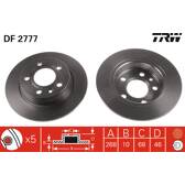 Jeu de 2 disques de frein TRW - DF2777