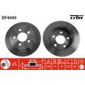 Jeu de 2 disques de frein TRW - DF4049