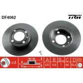 Jeu de 2 disques de frein TRW - DF4062