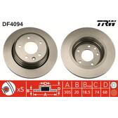 Jeu de 2 disques de frein TRW - DF4094