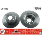 Jeu de 2 disques de frein TRW - DF4189