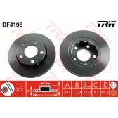 Jeu de 2 disques de frein TRW - DF4196