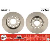 Jeu de 2 disques de frein TRW - DF4211