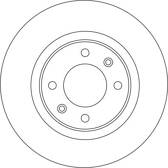 Jeu de 2 disques de frein TRW - DF4215