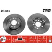 Jeu de 2 disques de frein TRW - DF4266