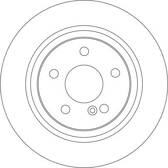 Jeu de 2 disques de frein TRW - DF4271