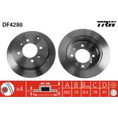 Jeu de 2 disques de frein TRW - DF4286