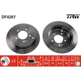 Jeu de 2 disques de frein TRW - DF4287