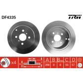 Jeu de 2 disques de frein TRW - DF4335