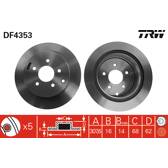 Jeu de 2 disques de frein TRW - DF4353