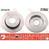 Jeu de 2 disques de frein TRW - DF4419