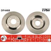 Jeu de 2 disques de frein TRW - DF4468