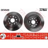 Jeu de 2 disques de frein TRW - DF4509
