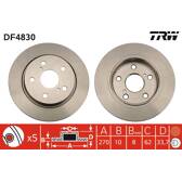Jeu de 2 disques de frein TRW - DF4830