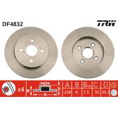 Jeu de 2 disques de frein TRW - DF4832