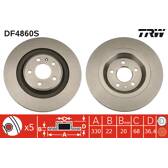 Disque de frein (à l'unité) TRW - DF4860S