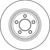 Disque de frein (à l'unité) TRW - DF4907S